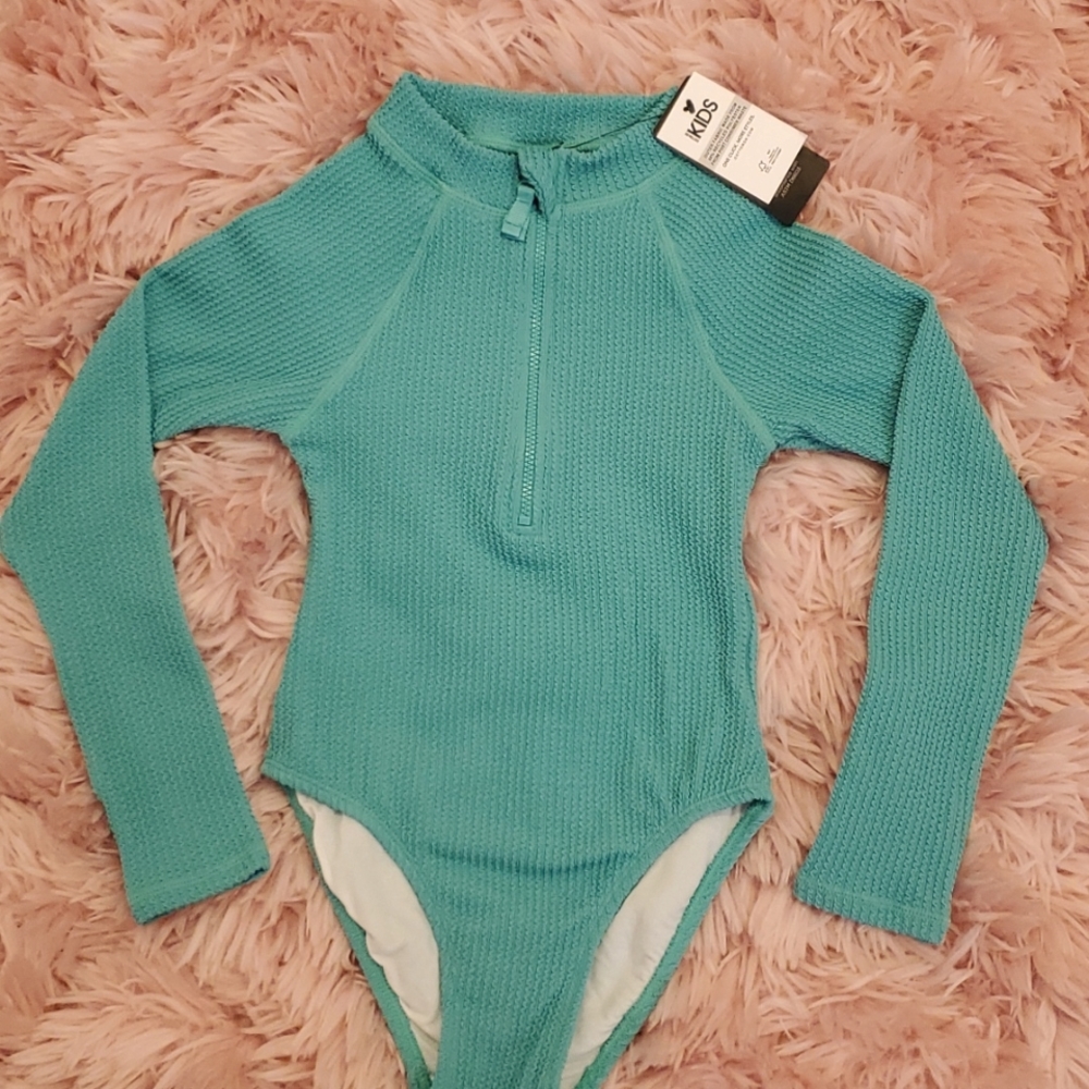 NEW Cotton On Kids Lydia Ribbed One Pc Swimsuit Size 7